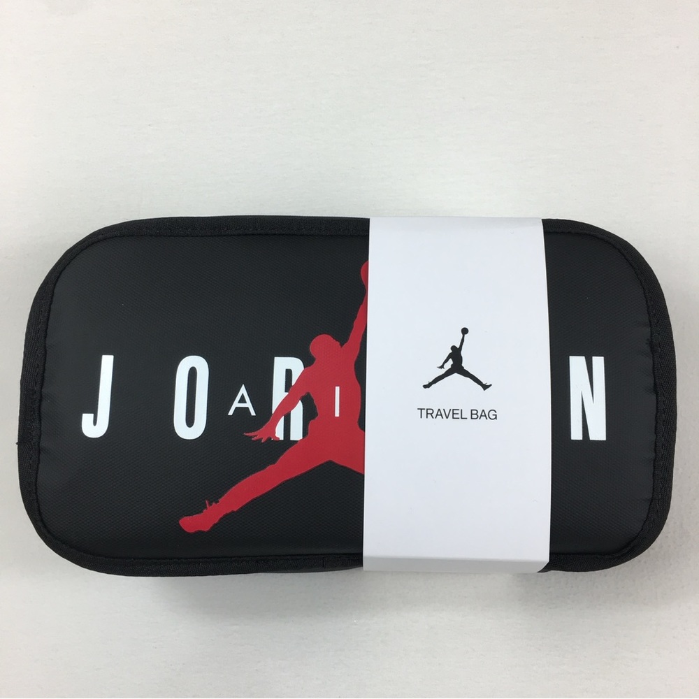 Nike Air Jordan Travel Dopp Kit Clutch Bag Toiletries Bag Black Red White New